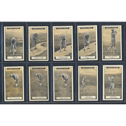 49 - Imperial Tobacco Co. Of Canada. Complete set in plastic sleeves with 1925 How to Play Golf, generall... 