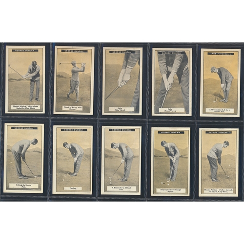 49 - Imperial Tobacco Co. Of Canada. Complete set in plastic sleeves with 1925 How to Play Golf, generall... 