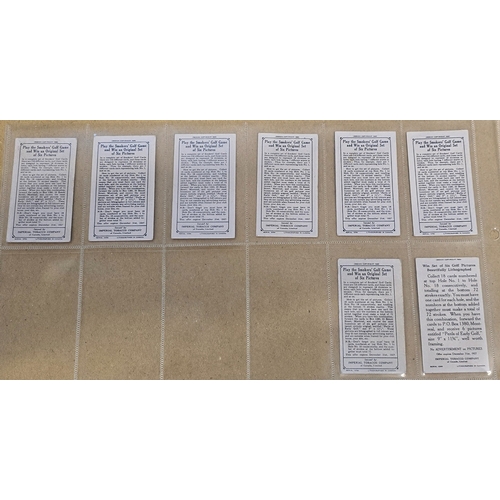 51 - Imperial Tobacco Co. Of Canada. Complete set in plastic sleeves with 1926 Smokers Golf Cards, genera... 