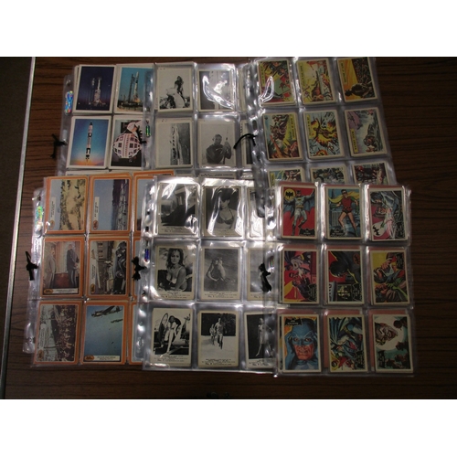54 - Collection of complete and part sets in plastic sleeves including A & B.C Batman pink back, Beatles ... 