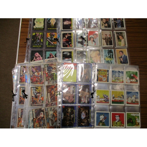 54 - Collection of complete and part sets in plastic sleeves including A & B.C Batman pink back, Beatles ... 