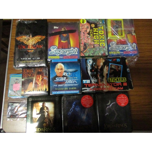 55 - Collection of modern TV/Film themed cards including Cards Inc Captain Scarlett, Harry Potter, Inkwor... 