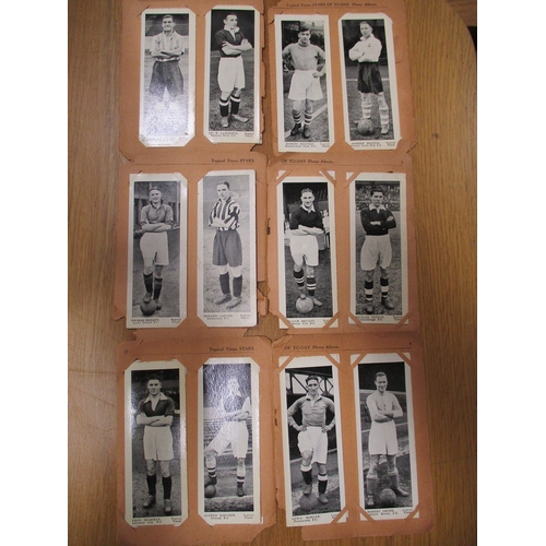 57 - Collection with Topical Times Portrait Panels (9), in album (26), plus cigarette cards with ranges f... 