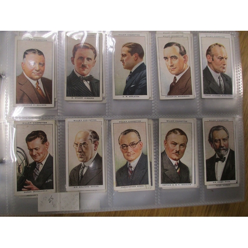 57 - Collection with Topical Times Portrait Panels (9), in album (26), plus cigarette cards with ranges f... 