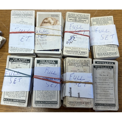 6 - Collection of mostly loose part and full sets, generally very  good, including ranges of Churchman, ... 