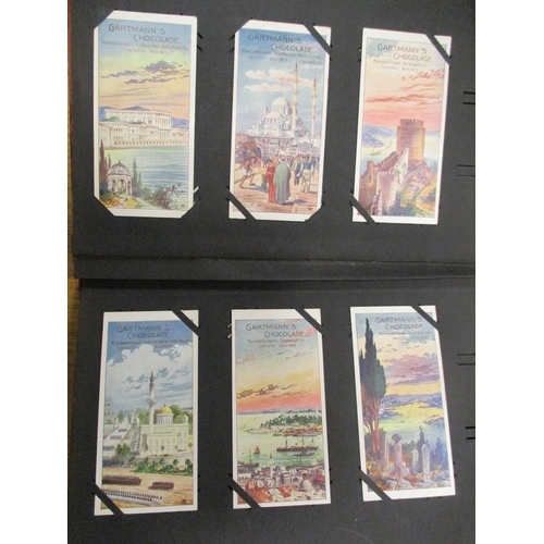 60 - Gartmann. Complete sets in 3 Gartmann Sammel stock books, including Clown - Duel S. 186, Old Castles... 