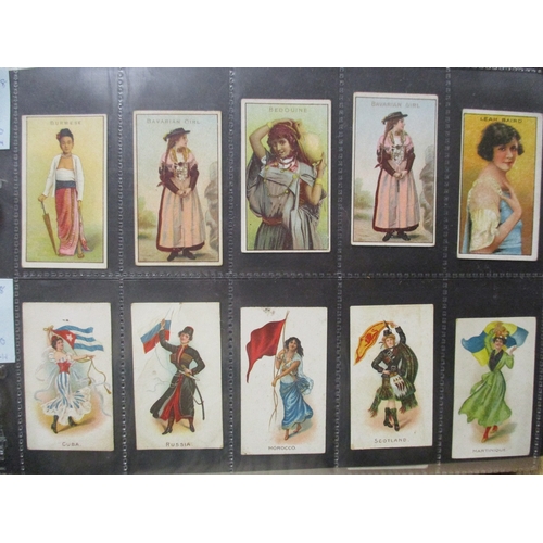 7 - Collection in 13 albums with part sets including ranges from Mitchell Humorous Drawings (45), Ogdens... 