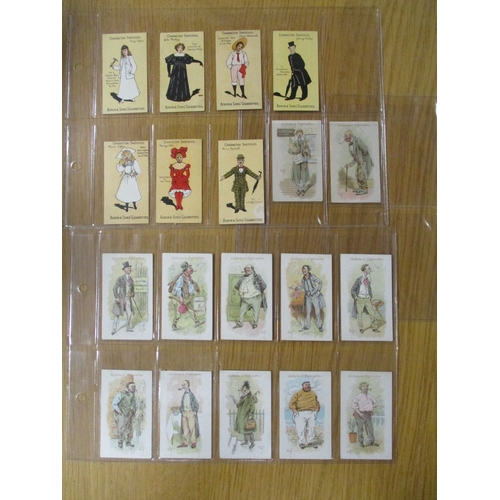 9 - Collection of part sets in plastic sleeves with Adkin Character Sketches (7), A Royal Favourite (5),... 