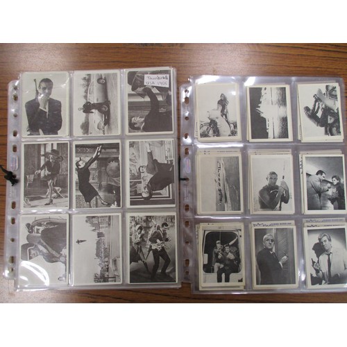 54 - Collection of complete and part sets in plastic sleeves including A & B.C Batman pink back, Beatles ... 