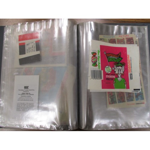 54 - Collection of complete and part sets in plastic sleeves including A & B.C Batman pink back, Beatles ... 