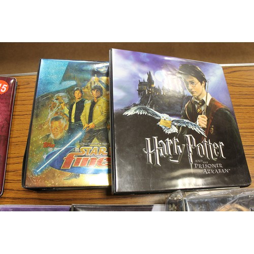 55 - Collection of modern TV/Film themed cards including Cards Inc Captain Scarlett, Harry Potter, Inkwor... 