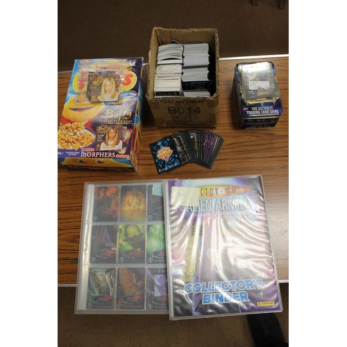 55 - Collection of modern TV/Film themed cards including Cards Inc Captain Scarlett, Harry Potter, Inkwor... 