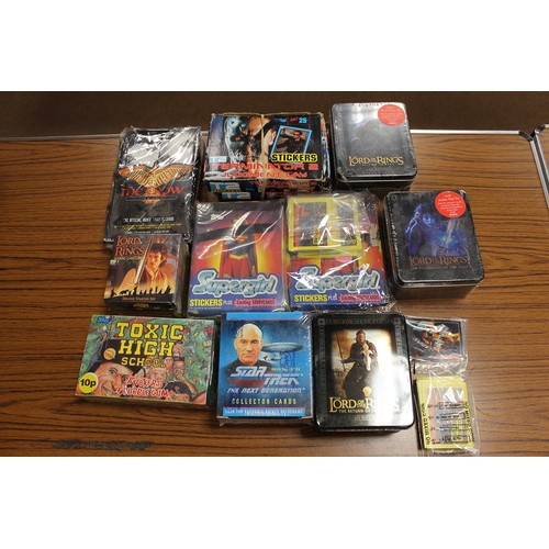 55 - Collection of modern TV/Film themed cards including Cards Inc Captain Scarlett, Harry Potter, Inkwor... 