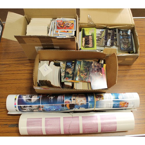 55 - Collection of modern TV/Film themed cards including Cards Inc Captain Scarlett, Harry Potter, Inkwor... 