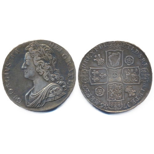 1736 NONO crown, some darker toning to fields, very fine. (Y)