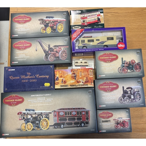 313 - Collection of model vehicles, generally excellent in excellent boxes, including Corgi (3) with Vinta... 