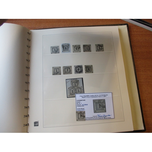 Baden. Used, excellent collection with (x9) 1851 1k incl a pair, mostly ...