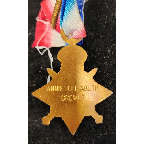 13 - Medal group to Nurse Annie Elizabeth Brewer with Legion d'Honneur, Croix de Guerre (1914-1917 with o... 