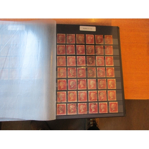 202 - 1864-79 1d reds plates 71-224 (x3) U, and a complete set to pl.225 U. (V)