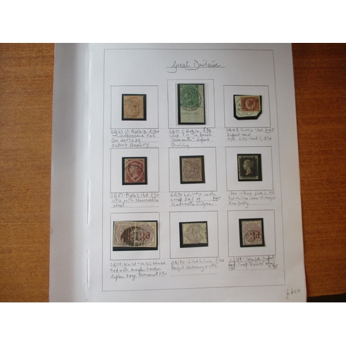 207 - QV, M/U coln on album leaves. Incl 1840 1d black 4-margins U, 1841 2d blue pair U, Surface-Printed v... 