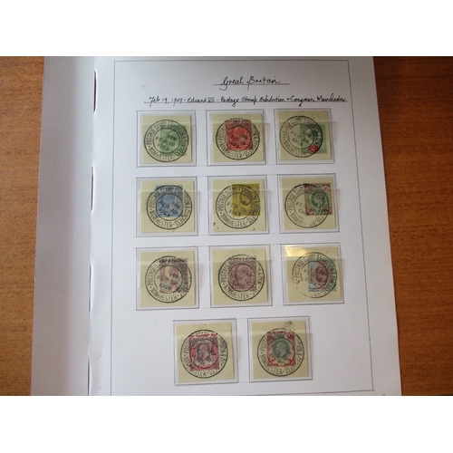 226 - KEVII M/U coln on 3 album pages, incl 1902-10 vals to to 1/- M/UM (incl shades) plus 2s6d to £1 U, 1... 