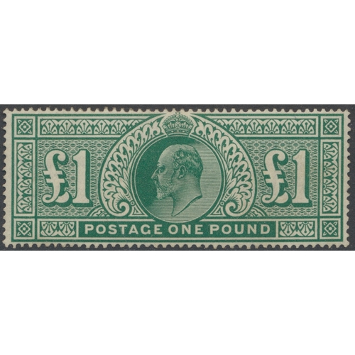 233 - 1902 £1 dull blue-green, mint. A fresh and attractive example. (SG 266) £1500 (S)