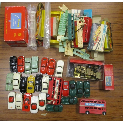 156 - Triang Minic Motorways. Collection generally good in good boxes with boxed Double Decker Bus No M.15... 