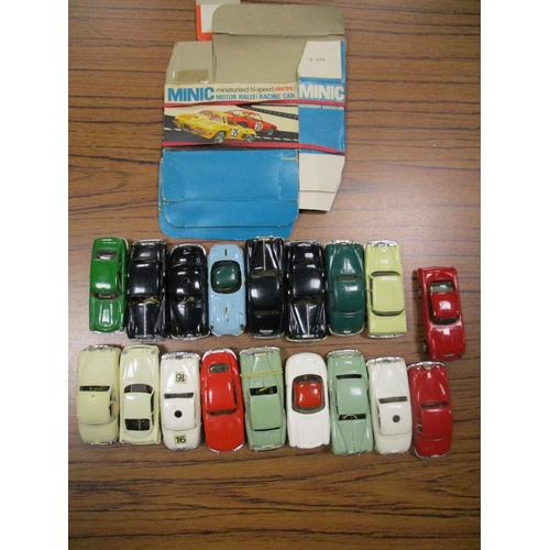156 - Triang Minic Motorways. Collection generally good in good boxes with boxed Double Decker Bus No M.15... 