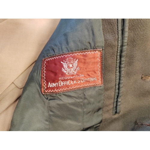 100 - WW2 USAAF dress uniform complete with jackets, trousers, shirt and ties (2), jacket features 9th Air... 