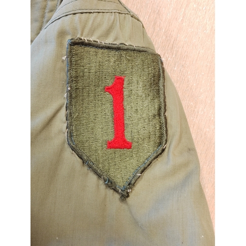 103 - WW2 U.S Army Mackinaw jacket, features 1st Infantry 