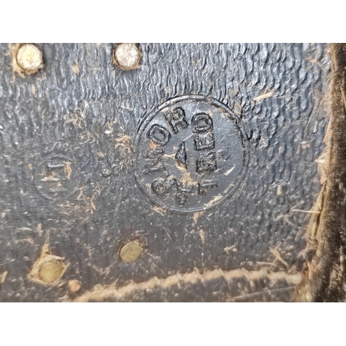 109 - M-43 double buckle boots, BFG trade mark to sole, Goodrich, Armor Tred, smudged/faded writing inside... 