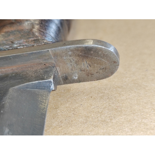 69 - U.S. M3 trench knife with M8 scabbard, blade marked U.S M3 Kinfolks,Inc., markings to pommel, scabba... 