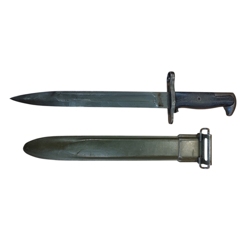 73 - Bayonet-Knife M1, some light marks and residue to blade, ricasso marked 