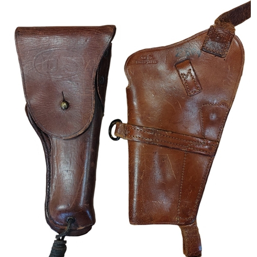 83 - U.S. Colt 45 shoulder holster, U.S. impressed to front, reversed U.S. Enger-Kress, marked 2599, plus... 