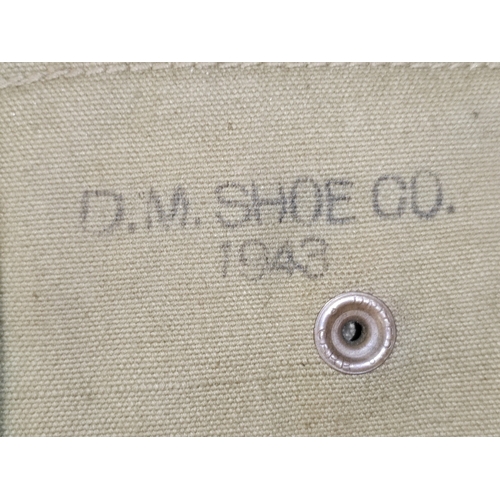 84 - U.S. range with Khaki Marine trousers, M1 Carbine ammo pouch with 2 magazines, Medic pouch with Carl... 