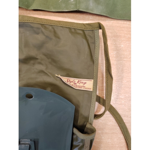 85 - U.S. Style King Buchsbaum Chicago wash roll, money belt and GI's sewing kit, few minor stains, gener... 