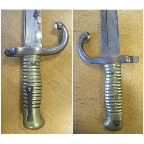 89 - Collection including Victorian 1827 Pattern Officers Sword with metal scabbard with reproduction bla... 