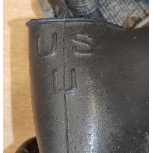 93 - WW2 US M5 Assault Gas Mask, with M3 filter, M7 carrier, anti dim cloth and sealed individual protect... 