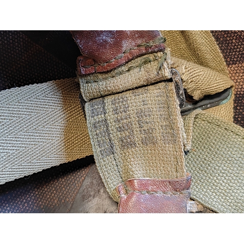 98 - M1 Helmet and M.S.A liner, indentations to top of helmet, minor paint peeling, M.S.A heat stamp insi... 
