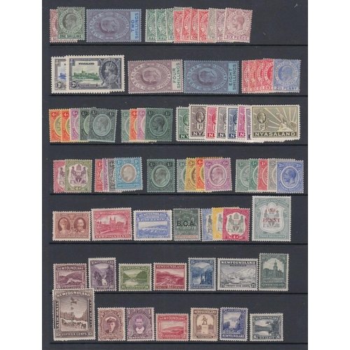 22 - STAMPS British Commonwealth mounted mint accumulation QV to GVI on stock pages, mainly short sets bu... 