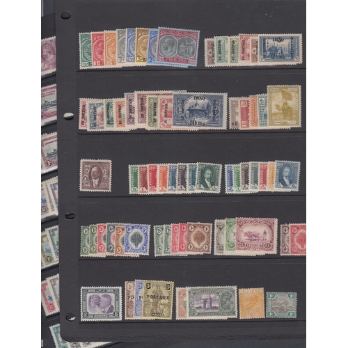 22 - STAMPS British Commonwealth mounted mint accumulation QV to GVI on stock pages, mainly short sets bu... 