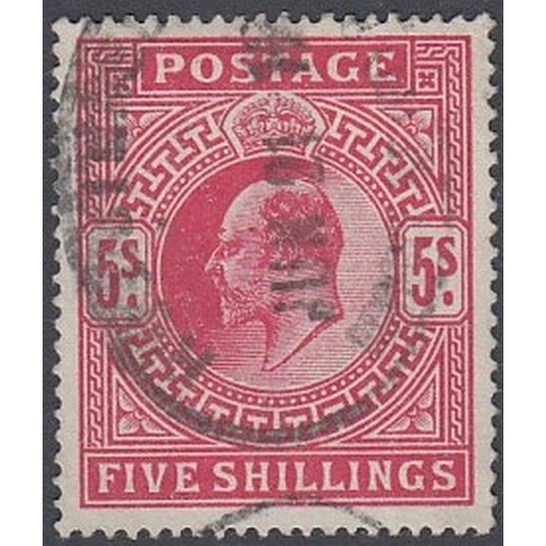 68 - Great Britain Stamps: 1902 5/- used SG 263