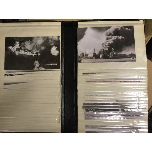 28 - POSTCARDS Accumulation of mainly reproduction cards in albums, all relating to military and aircraft... 