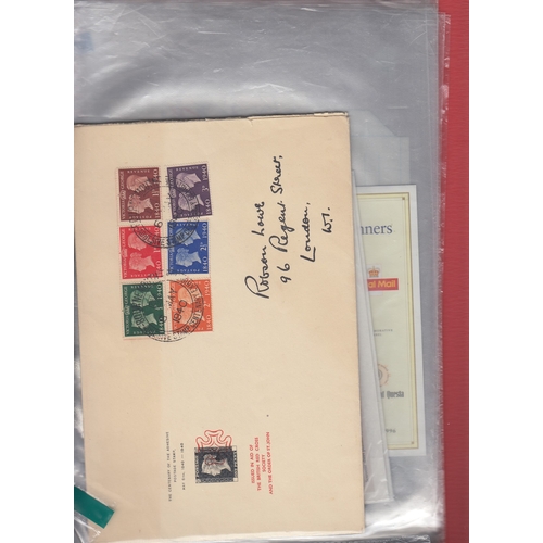 39 - Great Britain postal history in two folders Penny Reds onwards etc good value lot