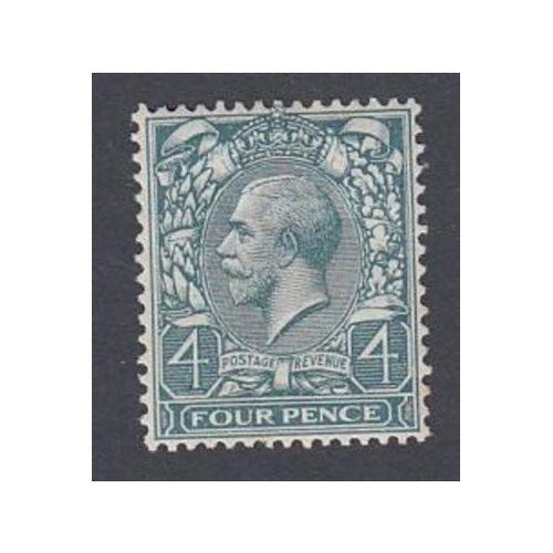 92 - Great Britain Stamps : 1913 4d Pale Slate Green mounted mint SG N23/5