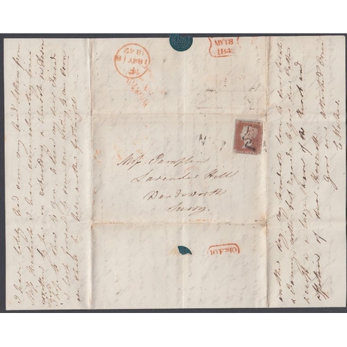 102 - STAMPS GREAT BRITAIN POSTAL HISTORY : 1862 letter from Eton School with 1d Star C10, Windsor duplex,... 