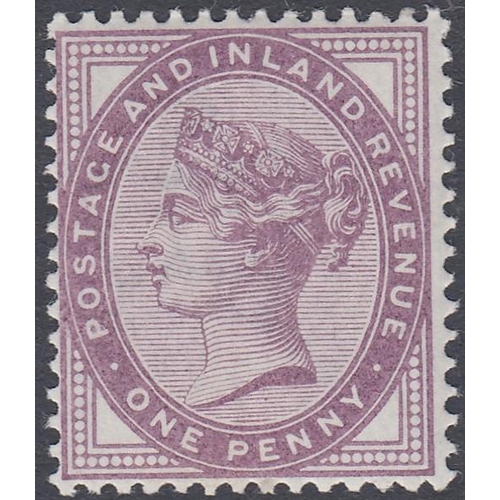 131 - GREAT BRITAIN STAMPS : 1881 1d Lilac unmounted mint with PEARS SOAP under-print SG 172