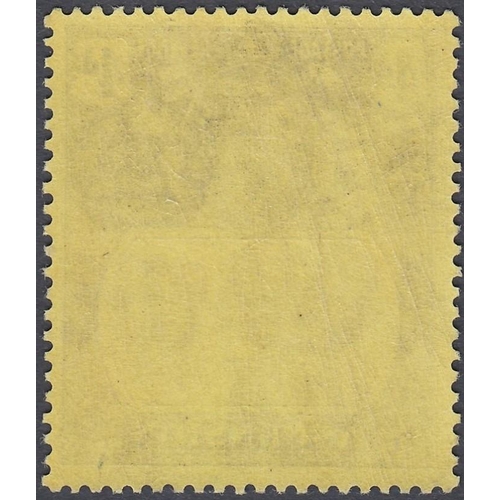 235 - STAMPS ASCENSION 1924 4d Grey-Black and Black/Yellow, lightly mounted mint with ''BROKEN MAINMAST'' ... 