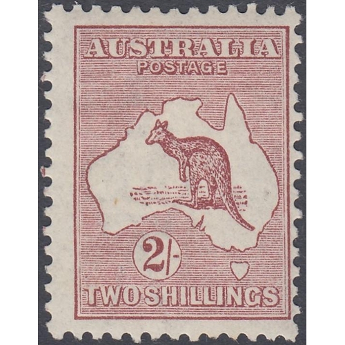 243 - STAMPS AUSTRALIA 1924 2/- Maroon , mounted mint SG 74