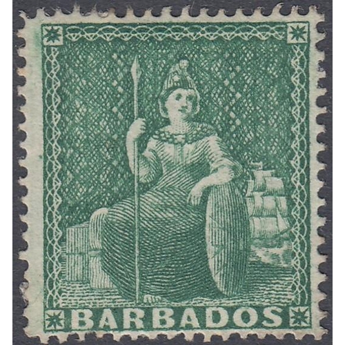 258 - STAMPS BAHAMAS 1861 1/2d Deep Green, average mounted mint SG 17 SG £180